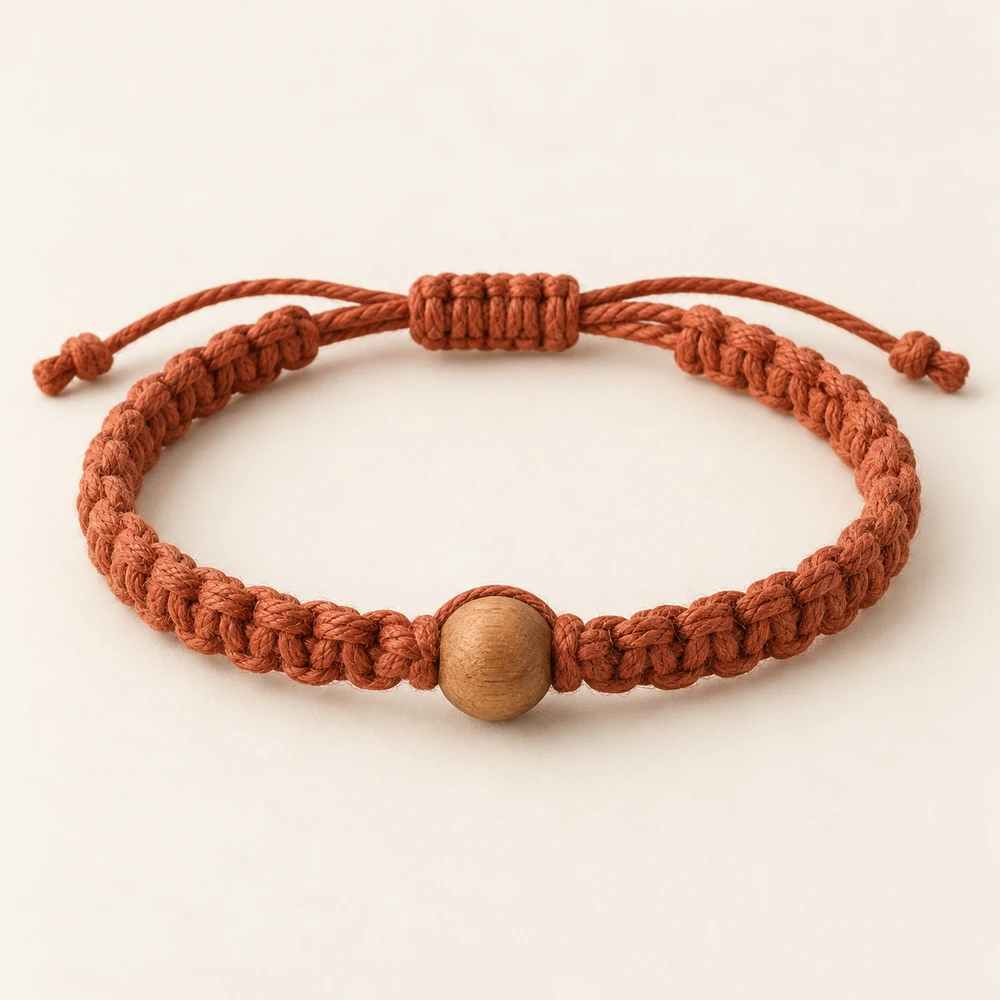 Terracotta Clay Accent Bracelet
