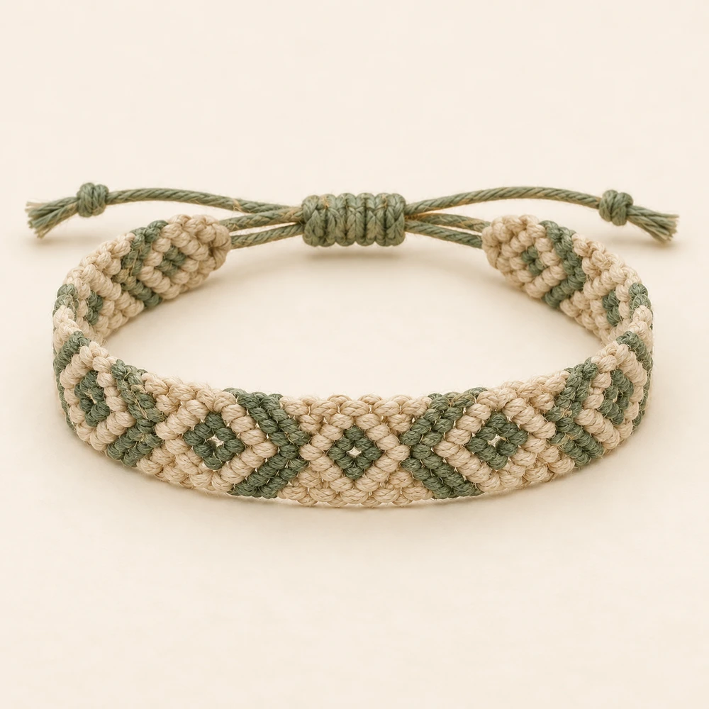Natural / Sage Meadow Band Bracelet